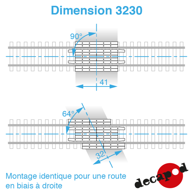 Gerade 3,60 m Bahnübergangsböden H0 Decapod 3230 - Maketis Gerade 3,60 m Bahnübergangsböden H0 Decapod 3230 - Maketis