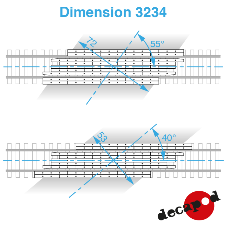 7m80 right angled railway crossing flooring H0 Decapod 3234 - Maketis 7m80 right angled railway crossing flooring H0 Decapod 3234 - Maketis