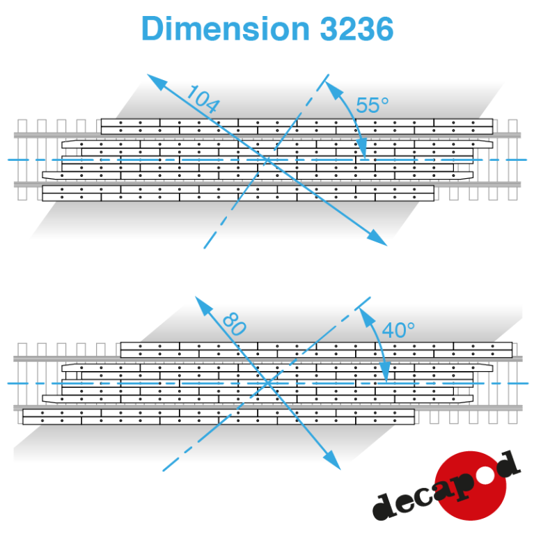 11m40 right-angled railway crossing flooring H0 Decapod 3236 - Maketis 11m40 right-angled railway crossing flooring H0 Decapod 3236 - Maketis