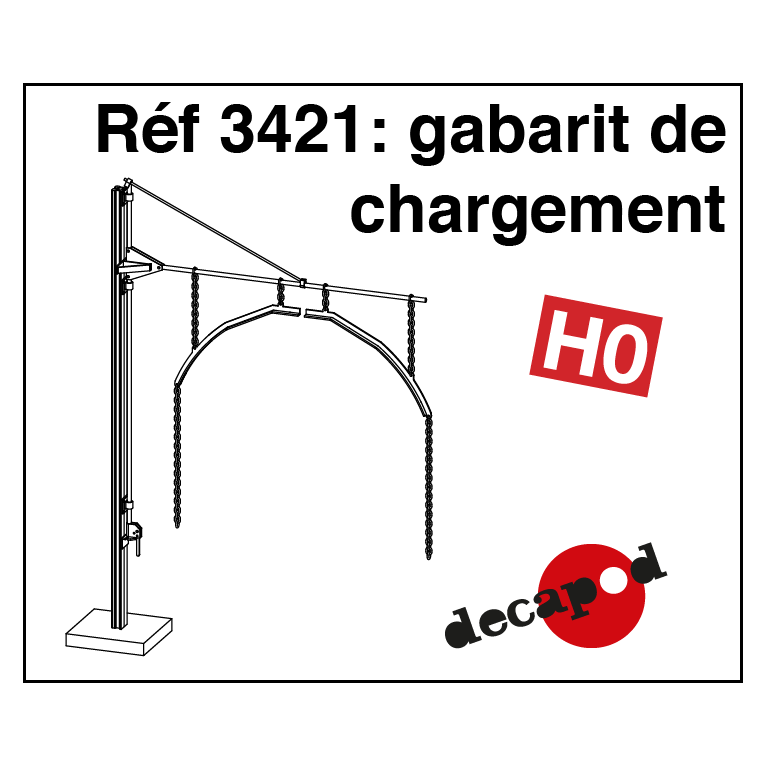 Gabarit de chargement HO Decapod 3421 - Maketis