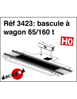 Wagon scale 65/160 t H0 Decapod 3423