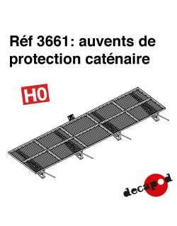 Catenary protection canopies H0 Decapod 3661