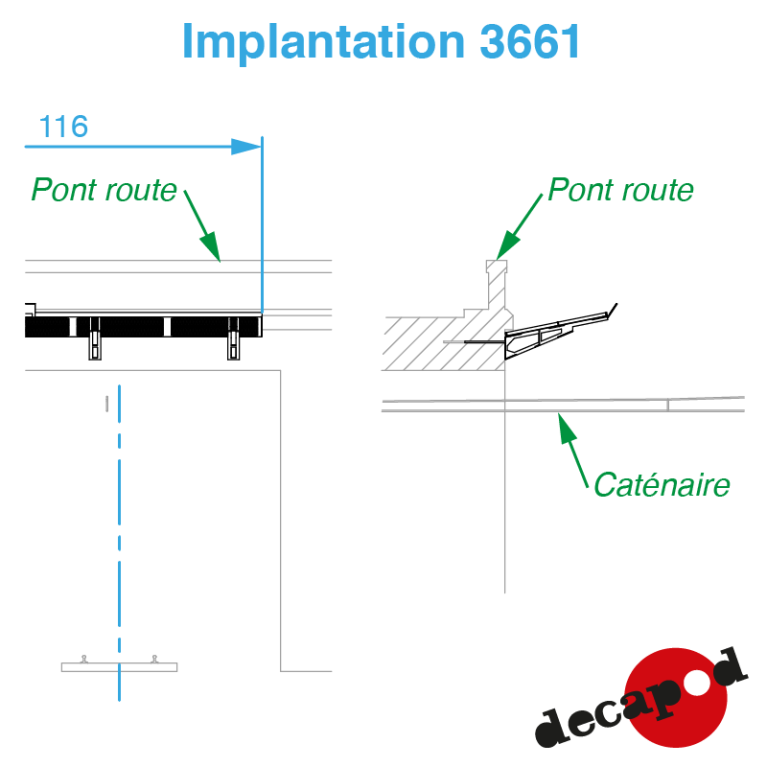 Fahrleitungsschutzdächer H0 Decapod 3661 - Maketis Fahrleitungsschutzdächer H0 Decapod 3661 - Maketis