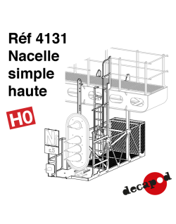 Einzelne hohe Plattform H0 Decapod 4131 - Maketis