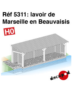 Lavoir de Marseille en Beauvaisis HO Decapod 5311 - Maketis