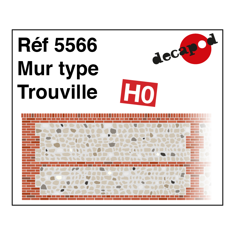 Mur normand type Trouville HO Decapod 5566 - Maketis