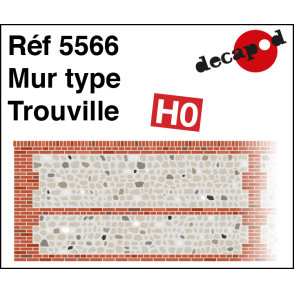 Normannische Wand Typ Trouville H0 Decapod 5566 - Maketis