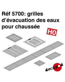 Grilles d'évacuation des eaux pour chaussée HO Decapod 5700 - Maketis