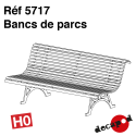 Park benches (4 pcs) H0 Decapod 5717 - Maketis