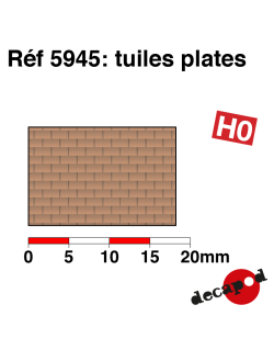 Flat tile plate H0 Decapod 5945