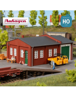 Atelier ferroviaire avec rampe HO Auhagen 11462