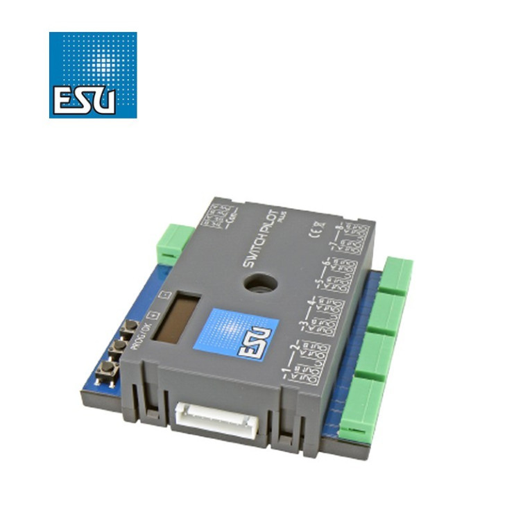 Décodeur accessoires SwitchPilot V3 Plus 8 sorties Ecran OLED ESU 51831 - Maketis Décodeur accessoires SwitchPilot V3 Plus 8 sorties Ecran OLED ESU 51831 - Maketis