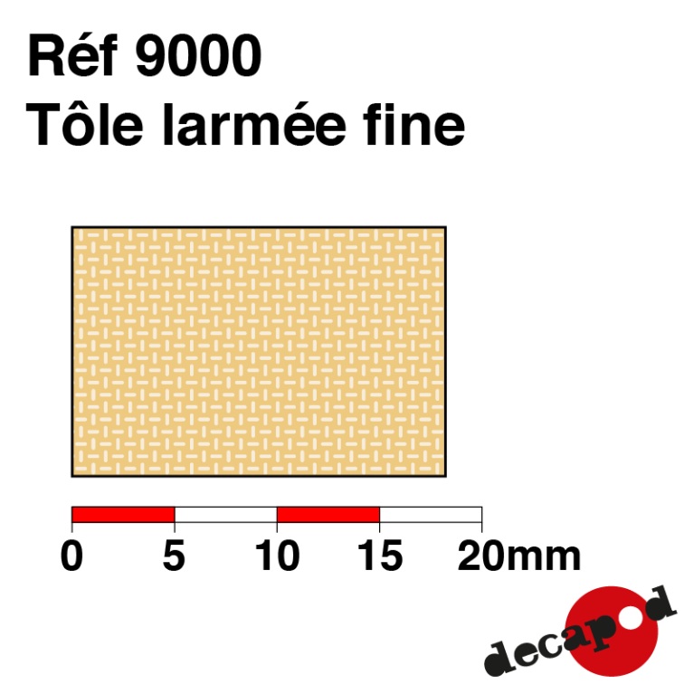 Dünnes Rippenblech Decapod 9000 - Maketis