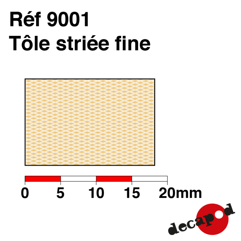 Thin ribbed sheet metal Decapod 9001 - Maketis