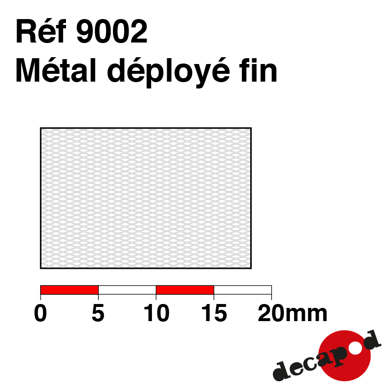Fine expanded metal Decapod 9002 - Maketis