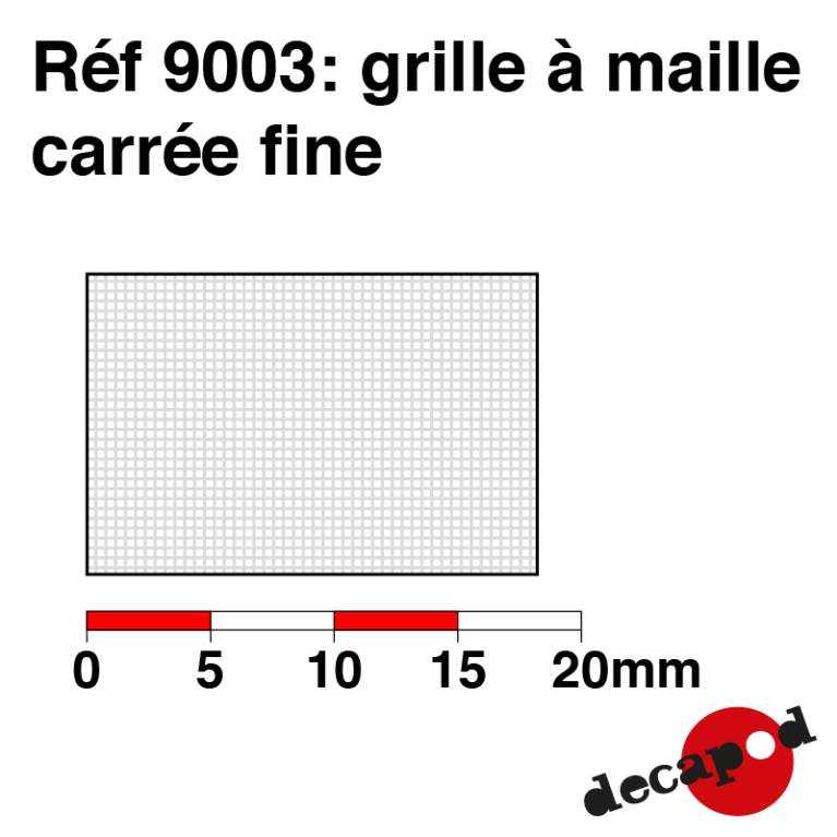 Feines Quadratmaschengitter Decapod 9003 - Maketis