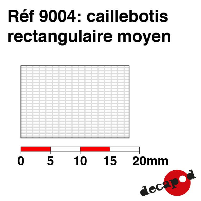 Mittleres Rechteckgitter Decapod 9004 - Maketis