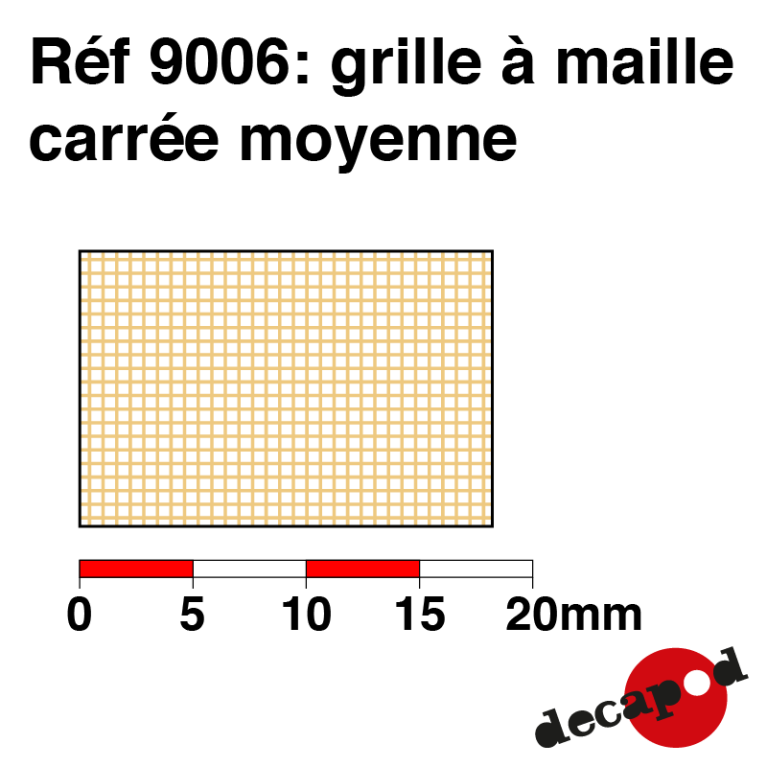 Grille à maille carré moyenne Decapod 9006 - Maketis
