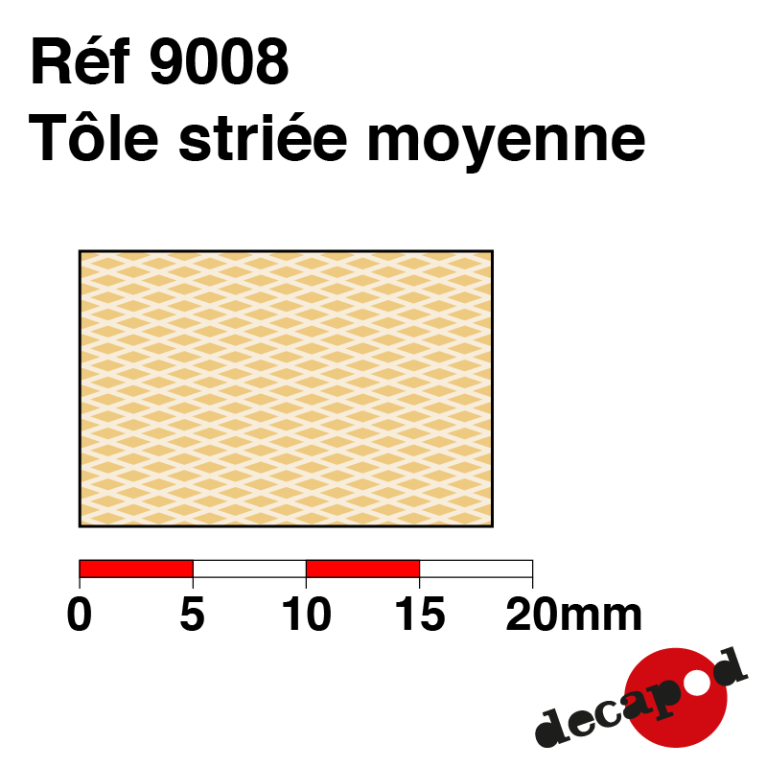Medium ribbed sheet metal Decapod 9008 - Maketis Medium ribbed sheet metal Decapod 9008 - Maketis