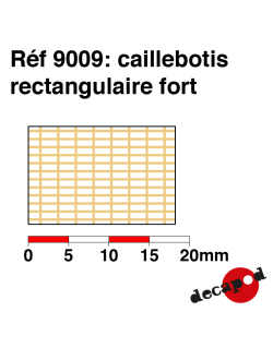 Caillebotis rectangulaire fort Decapod 9009
