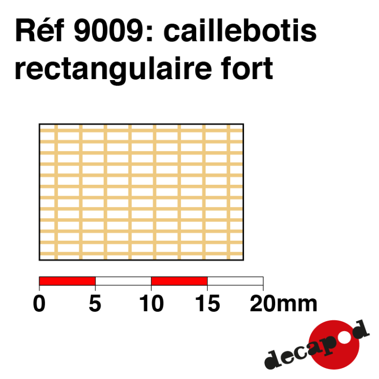 Strong rectangular grating Decapod 9009 - Maketis Strong rectangular grating Decapod 9009 - Maketis