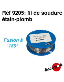 Fil de soudure étain-plomb (100 g) (fil de 5/10è) Decapod 9205 - Maketis