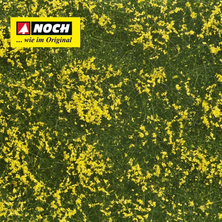 Foliage de couverture végétale Pré jaune 12x18cm Noch 07255 - Maketis