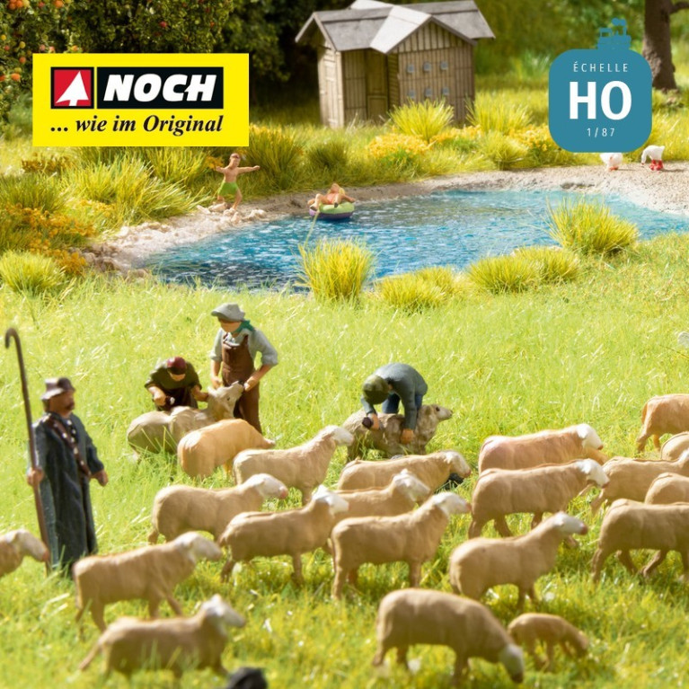 Tondre des moutons HO Noch 15751 - Maketis Tondre des moutons HO Noch 15751 - Maketis