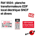 Plate for Transformers, SNCF electrical room + misc H0 Decapod 9504 - Maketis