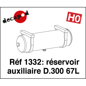 Hilfsbehälter D.300 77L H0 Decapod 1332 - Maketis