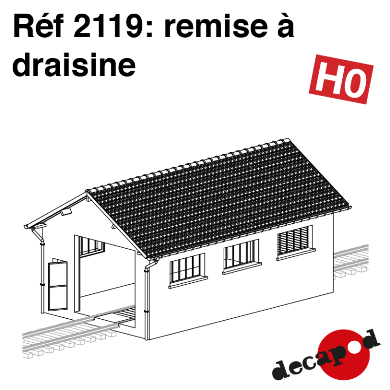 Draisine Shed H0 Decapod 2119 - Maketis