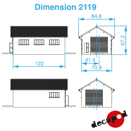 Draisine Shed H0 Decapod 2119 - Maketis