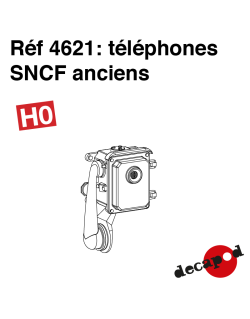 Téléphone SNCF ancien (8 pcs) HO Decapod 4621