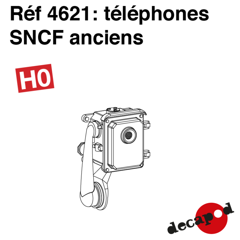 Téléphone SNCF ancien (8 pcs) HO Decapod 4621 - Maketis Téléphone SNCF ancien (8 pcs) HO Decapod 4621 - Maketis