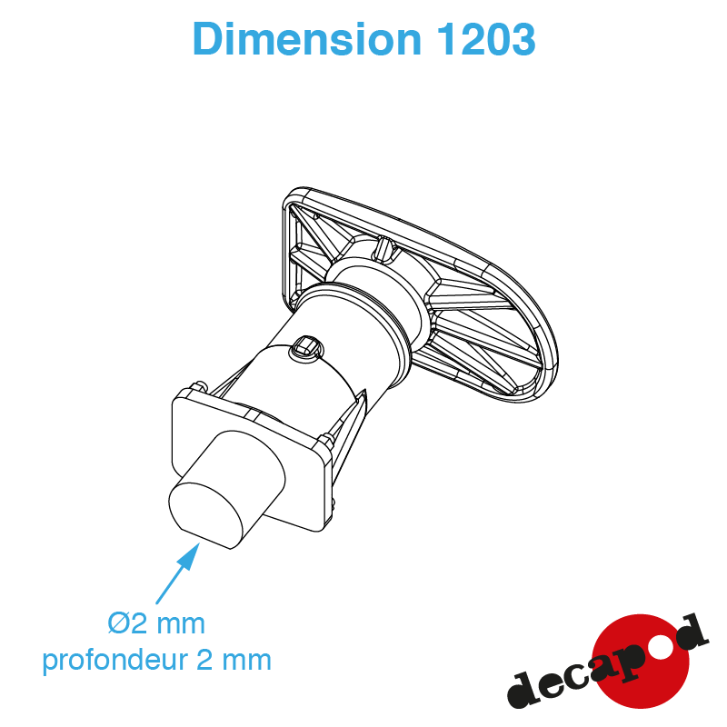 Tampons U6 HO Decapod 1203 - Maketis