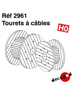 Tourets à câbles HO Decapod 2961 - Maketis