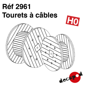 Cable drums H0 Decapod 2961 - Maketis