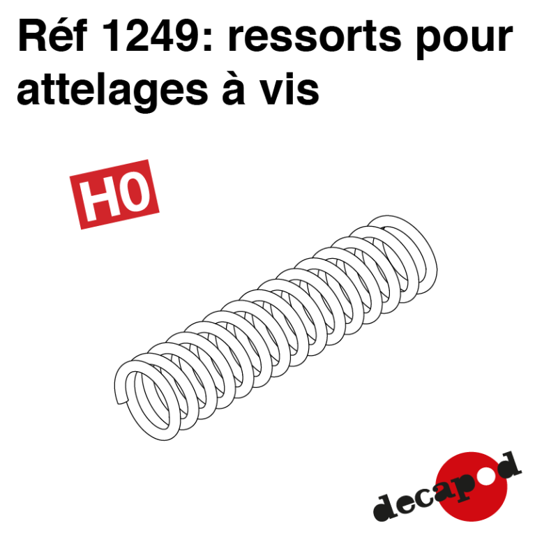 Ressorts pour attelage à vis HO Decapod 1249 - Maketis