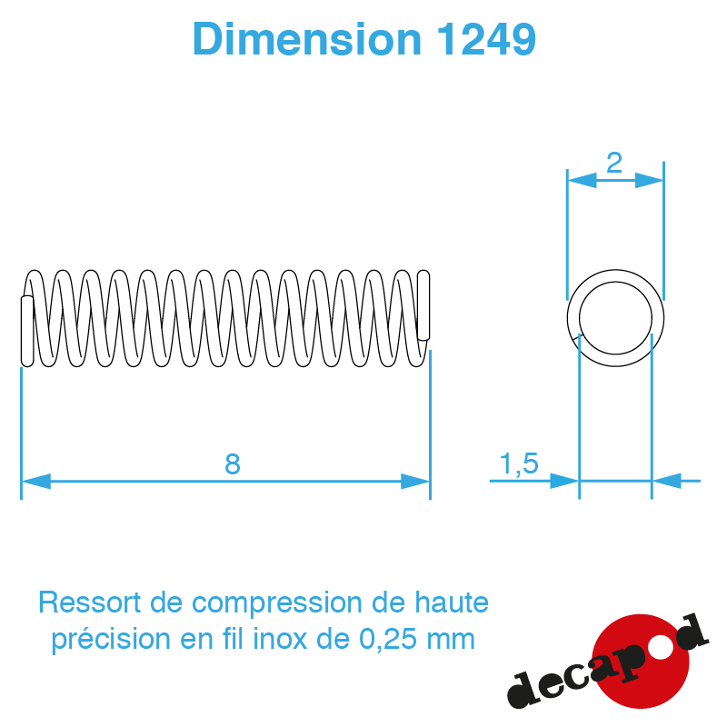 Ressorts pour attelage à vis HO Decapod 1249 - Maketis