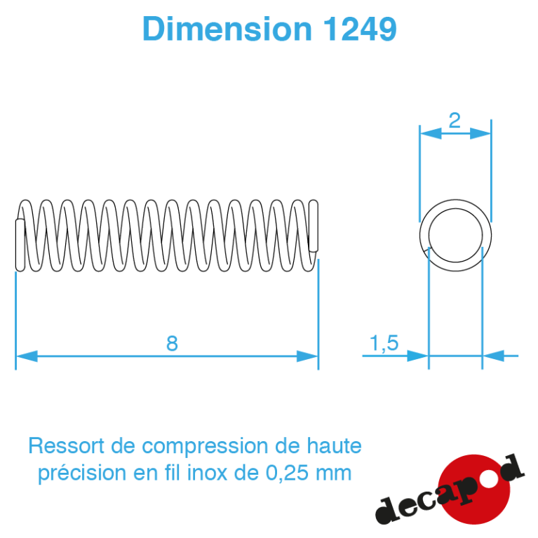 Ressorts pour attelage à vis HO Decapod 1249 - Maketis Ressorts pour attelage à vis HO Decapod 1249 - Maketis