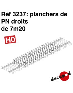 Planchers de PN droits de 7m20 HO Decapod 3237