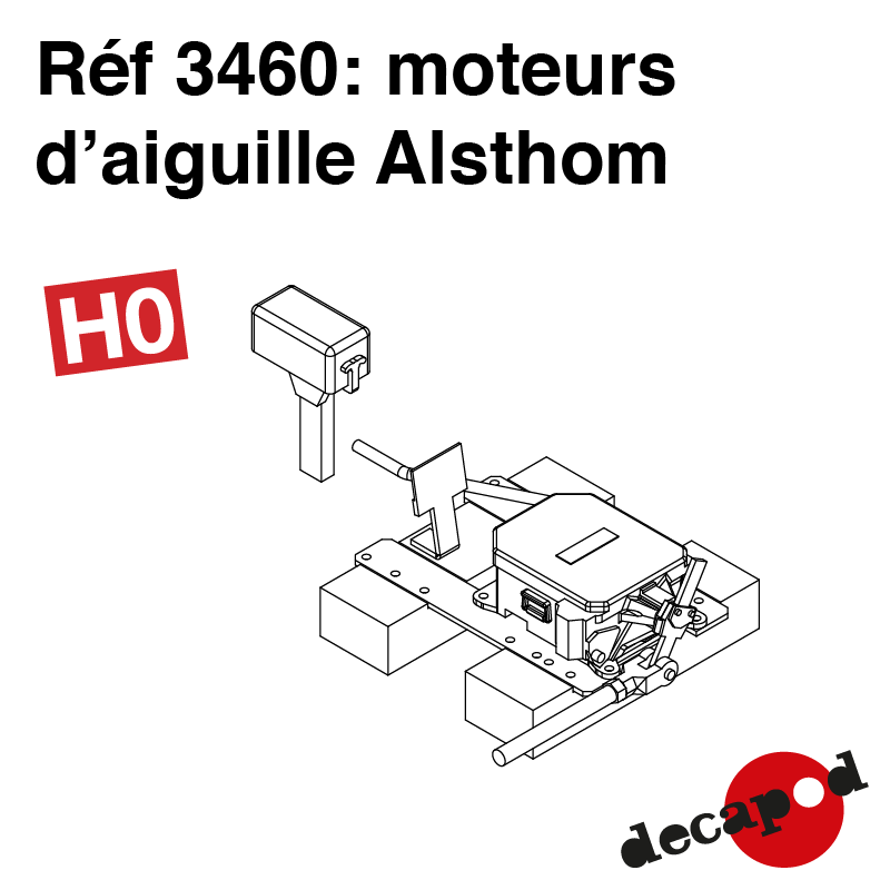 Alsthom needle motor H0 Decapod 3460 - Maketis