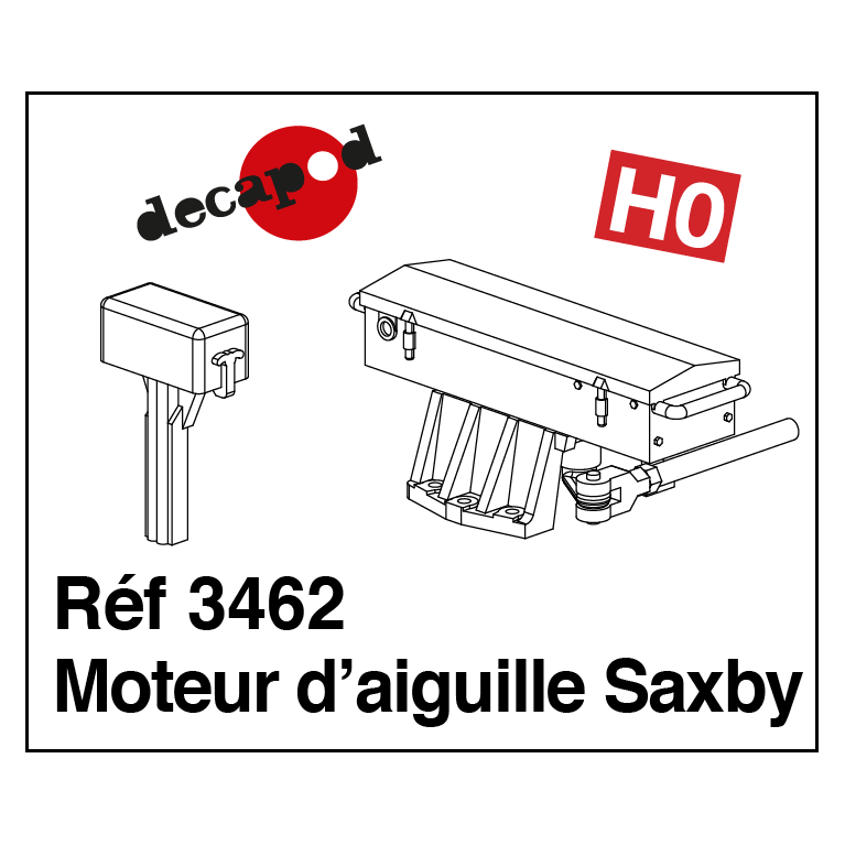 Moteur d'aiguille Saxby HO Decapod 3462 - Maketis