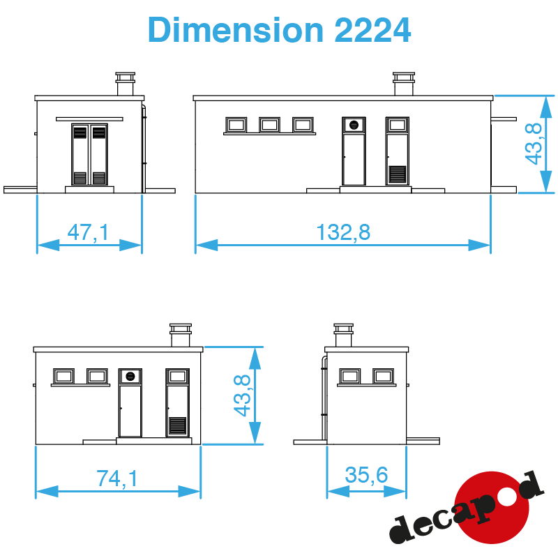 Centres d'appareillage type Narbonne HO Decapod 2224 - Maketis