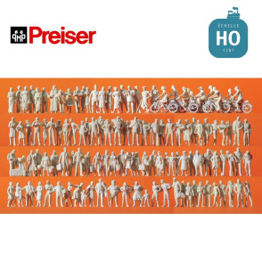 Voyageurs et passants (120 pcs) HO Preiser 16337 - Maketis