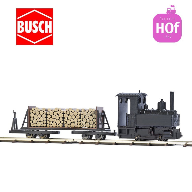 Coffret de départ locomotive vapeur voie étroite HOf Busch 12011 - Maketis
