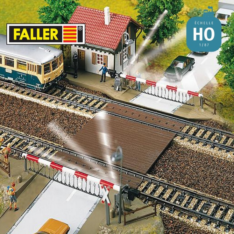 Passage à niveau électrique HO Faller 120174 - Maketis Passage à niveau électrique HO Faller 120174 - Maketis