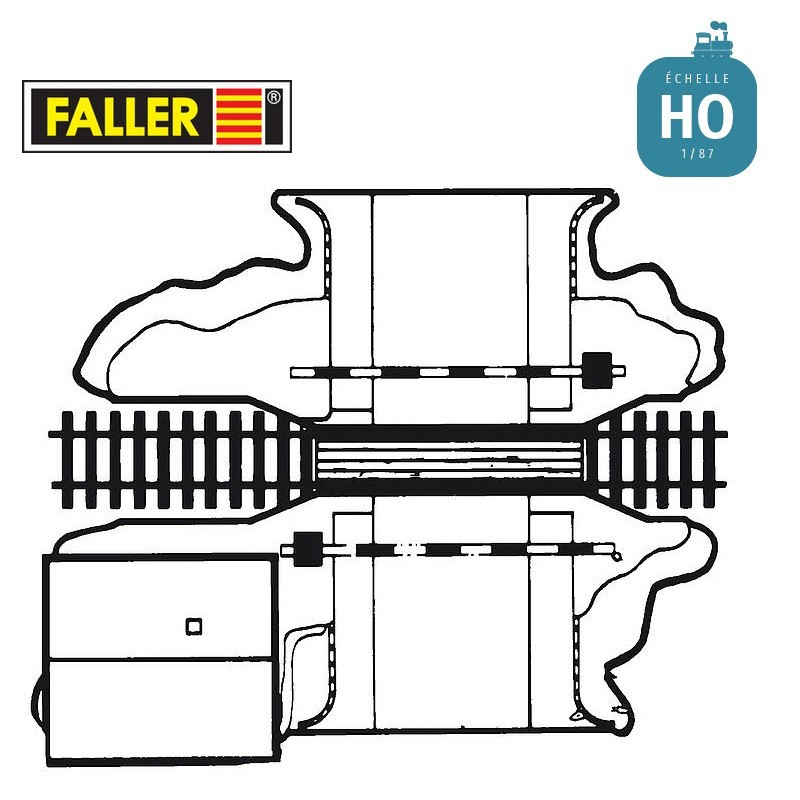 Passage à niveau électrique HO Faller 120174 - Maketis