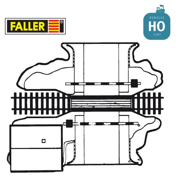 Passage à niveau électrique HO Faller 120174 - Maketis Passage à niveau électrique HO Faller 120174 - Maketis