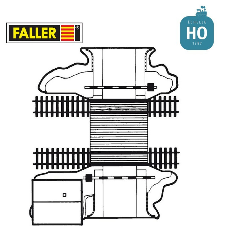 Passage à niveau électrique HO Faller 120174 - Maketis Passage à niveau électrique HO Faller 120174 - Maketis